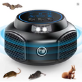 Ultrasonic Pest Repeller – 360° Indoor Mouse and Rodent Repellent with LED Strobe