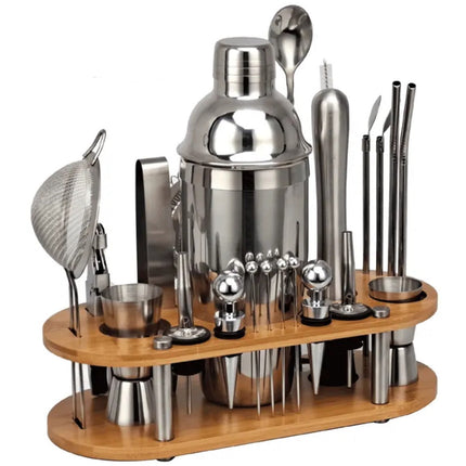 23-Piece Bartender Set – Professional Cocktail Tools with 350–750 ml Capacity & Durable Build