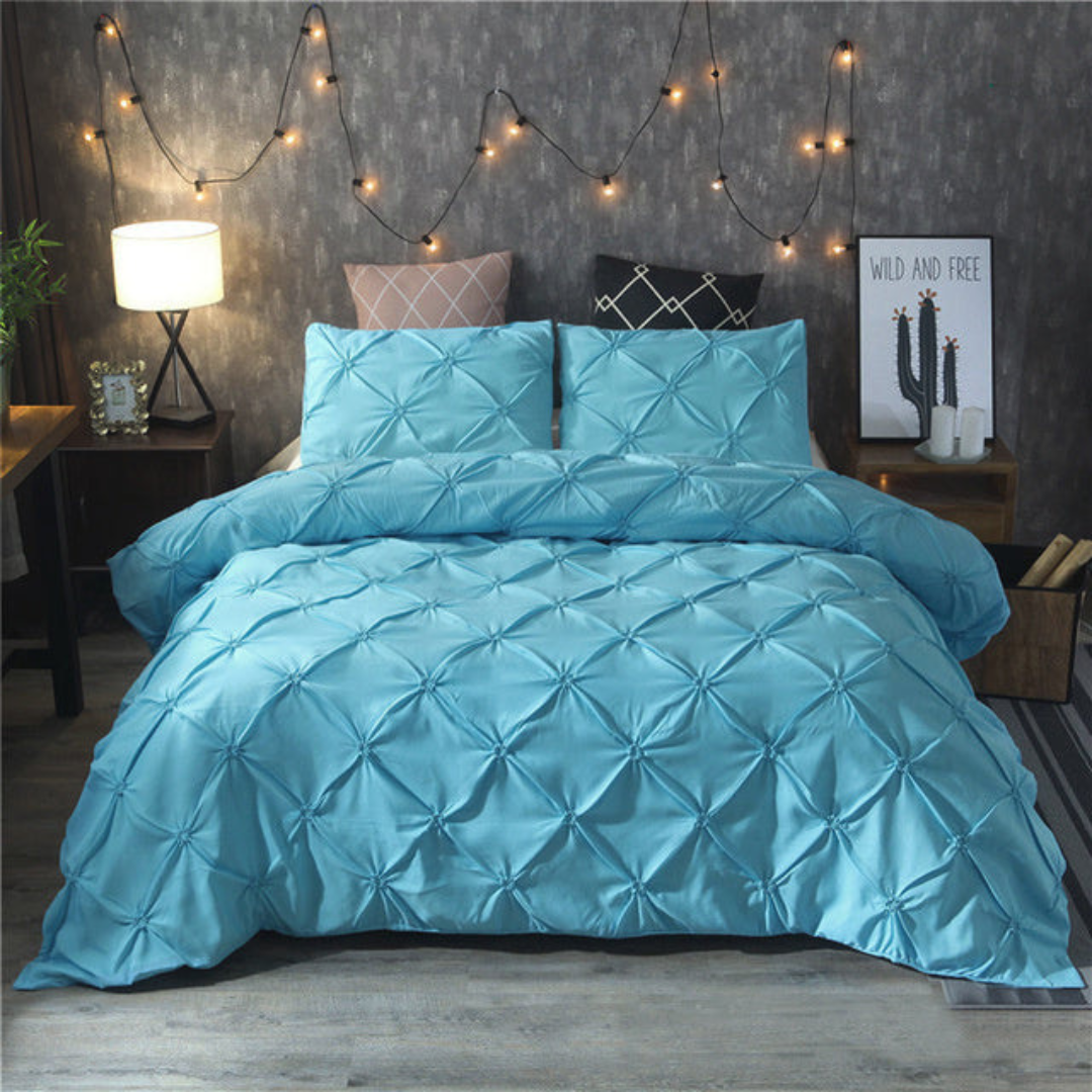 Ensemble de literie en coton doux de luxe avec confort respirant et design moderne élégant