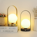 Lampe de table sans fil rechargeable – Aspect inox, portable et design moderne