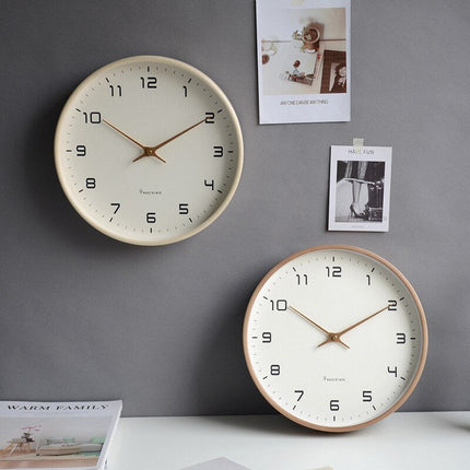Wall Clock – Minimalist Wooden Design with Silent Quartz Movement for Modern Interiors