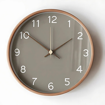 Wall Clock – Silent Quartz Movement with Modern Minimalist Design for Calm Interiors