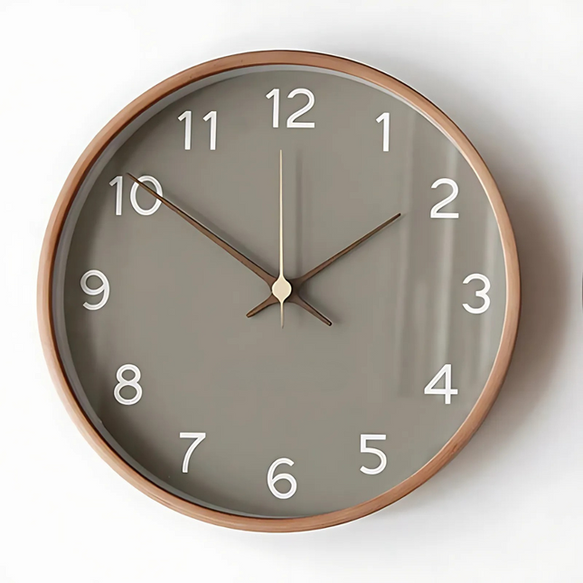 Wall Clock – Silent Quartz Movement with Modern Minimalist Design for Calm Interiors