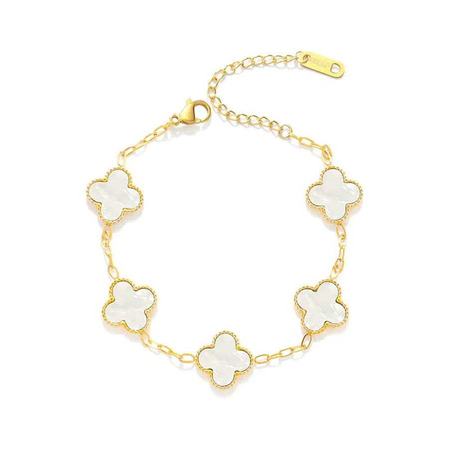 Clover Bracelet – Elegant Stainless Steel Design with Adjustable Fit