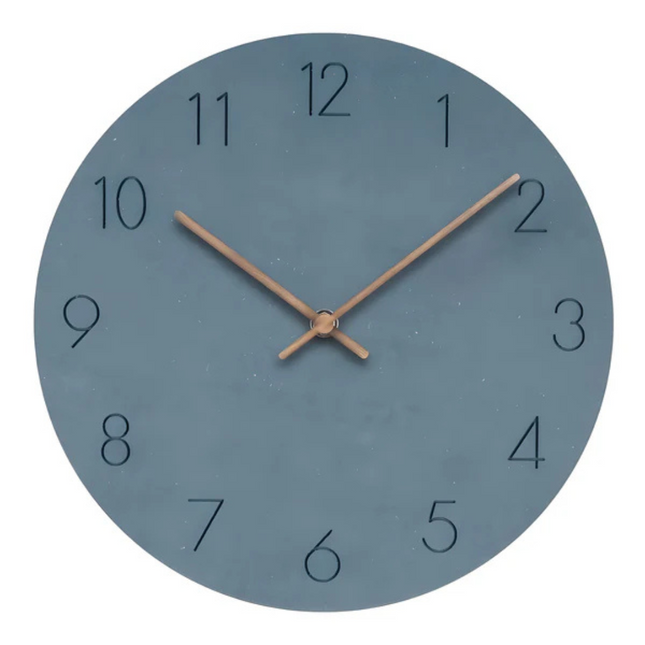 Wooden Wall Clock – Silent Quartz Movement & Minimalist Modern Design