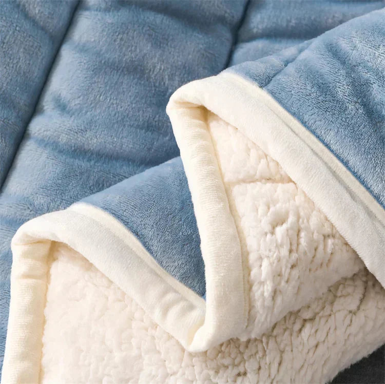 Dulopi – Ellena LuxeWarm Uldfleece Tæppe til Hyggelig Vinterkomfort