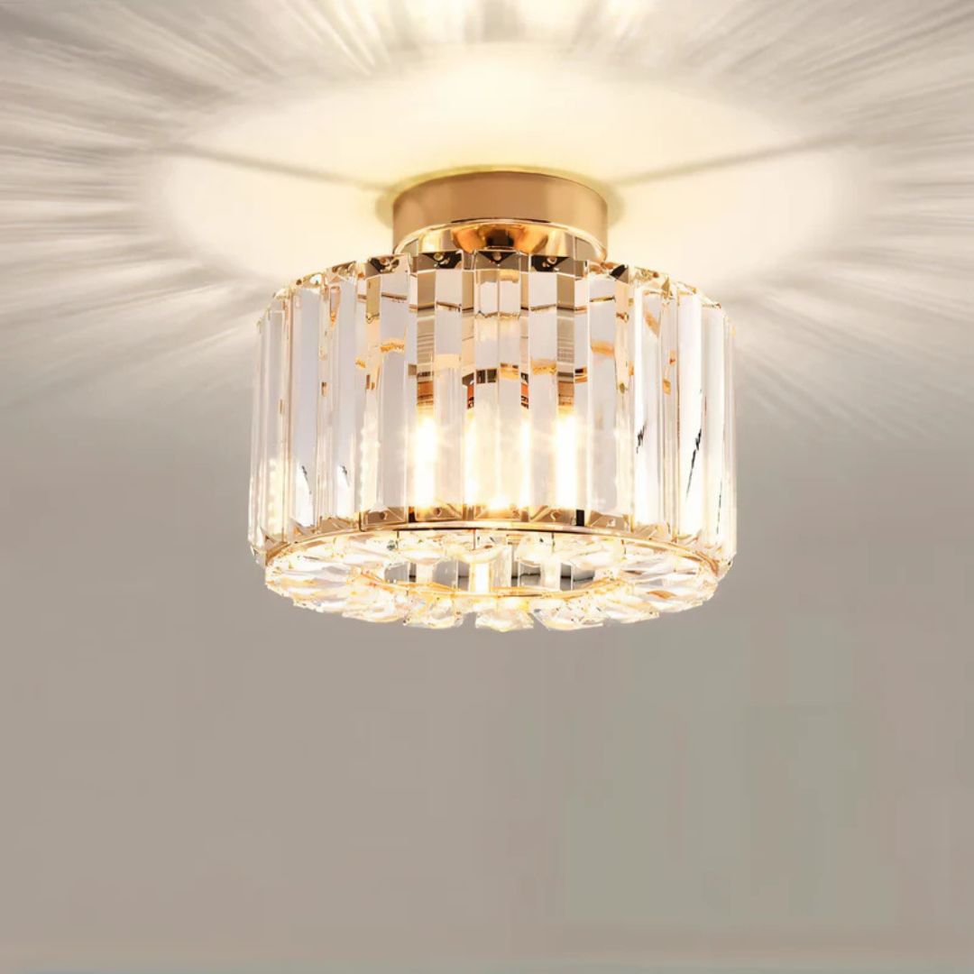 CrystLuxe – Krystallysekrone med Strålende LED-belysning
