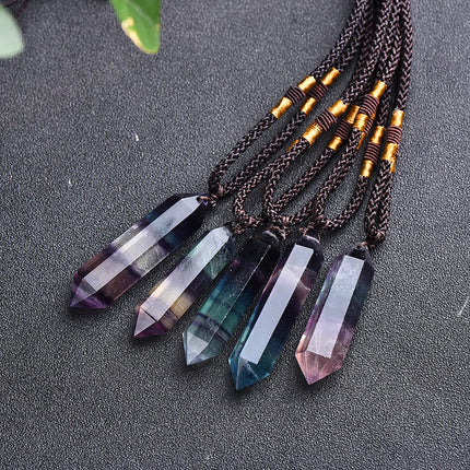 Amethyst Pendant Necklace – Natural Crystal Design with Elegant Adjustable Chain