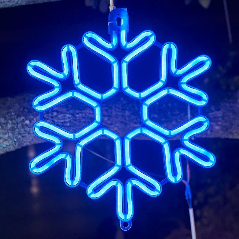GlowFrost – Vandtæt LED Snefnug Julelampe til Udendørs Dekoration