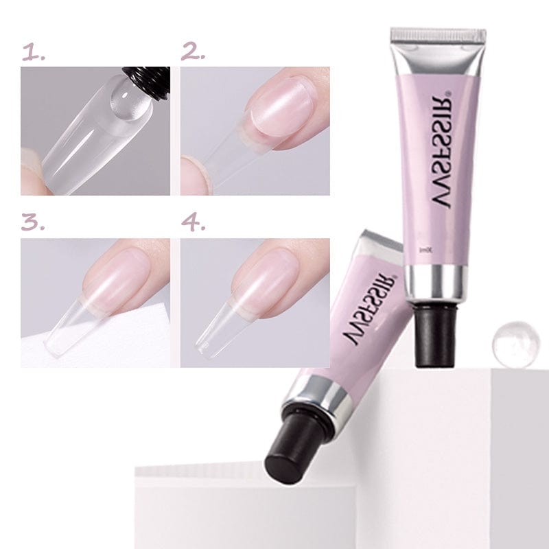 3-in-1 Nail Kit with Strong Lasting Glue Gel for Press-On Nails and Nail Art 4
