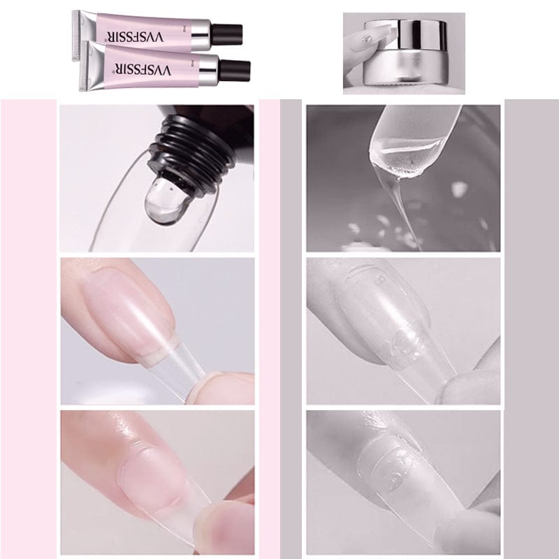 3-in-1 Nail Kit with Strong Lasting Glue Gel for Press-On Nails and Nail Art 6
