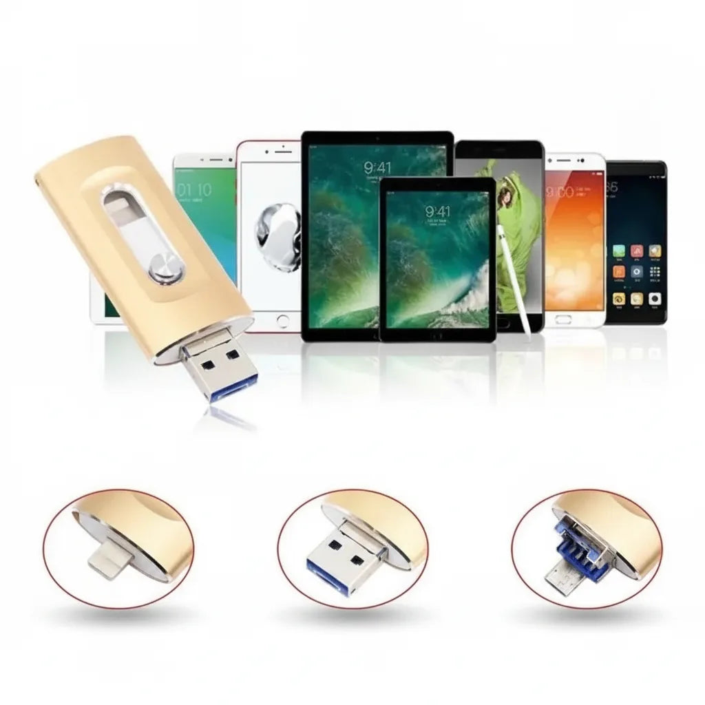3-in-1 USB-Stick — Mehr Speicher für iPhone, Android & PC 5