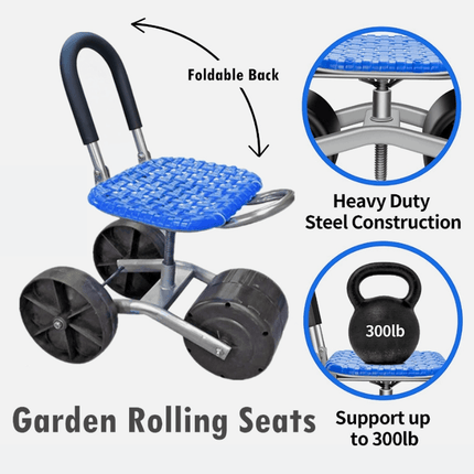 360 Degree Rotating Gardening Seat with Adjustable Height 1