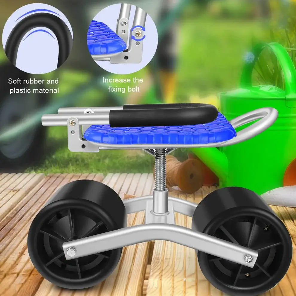 360 Degree Rotating Gardening Seat with Adjustable Height 6