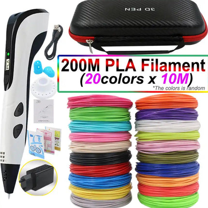 3D Printing Pen Set – Easy-Control Drawing Tool with PLA Filament & LED Display