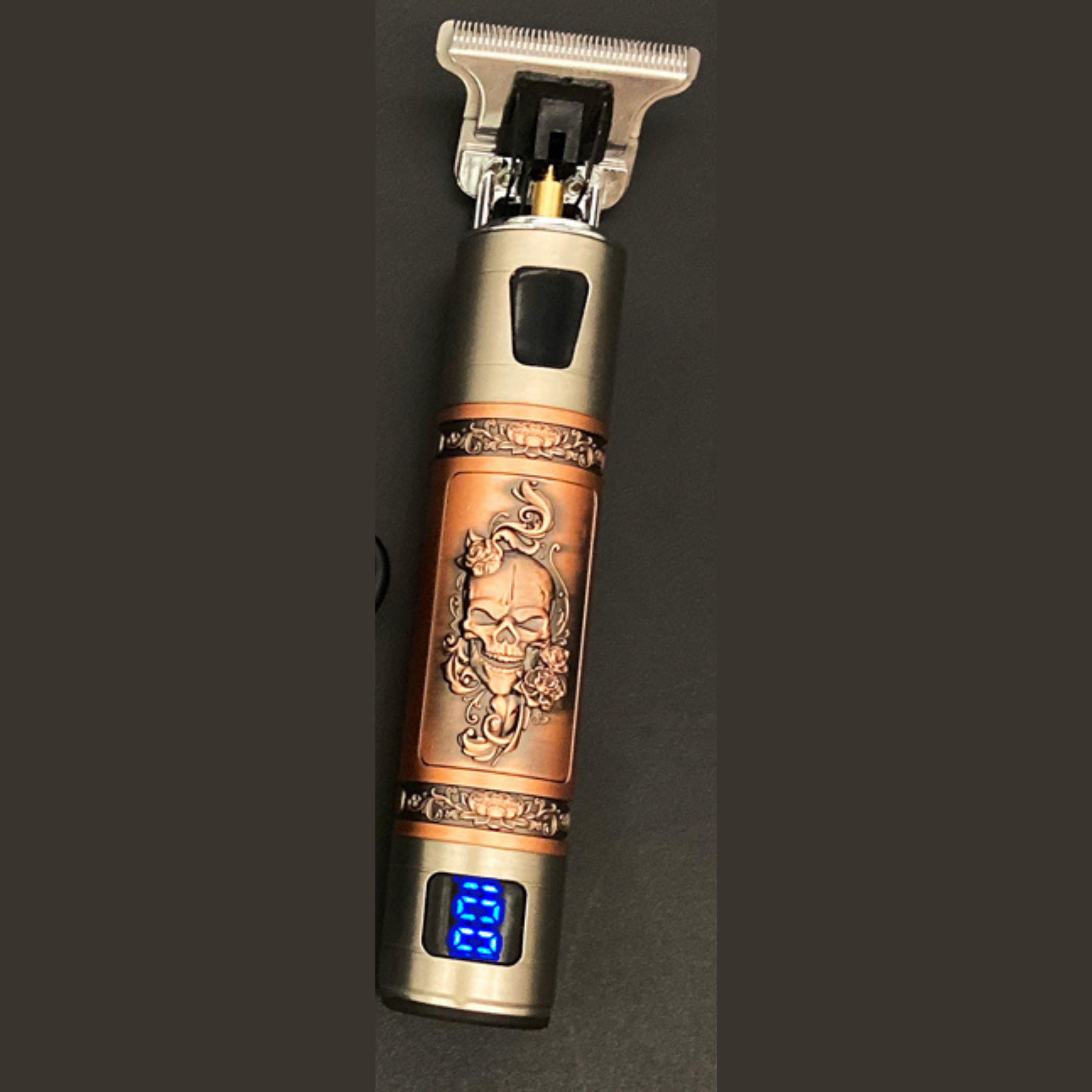 Vintage Beard Trimmer – Cordless Waterproof Grooming Tool with Precision Cutting Design