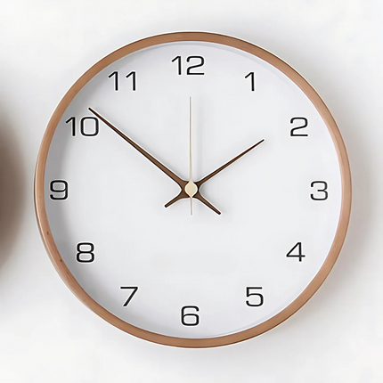 Wall Clock – Silent Quartz Movement with Modern Minimalist Design for Calm Interiors