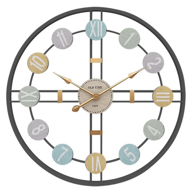Wall Clock – Large Modern Metal Design with Silent Quartz Movement for Stylish Interiors