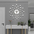 Horloge murale – Design métallique minimaliste avec mouvement quartz silencieux pour intérieurs modernes