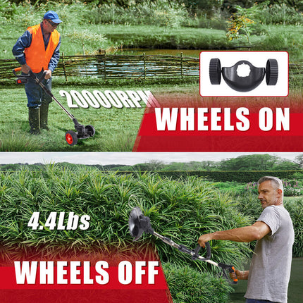 3 In 1 Cordless Grass Trimmer, Weed Eater and Edger 2