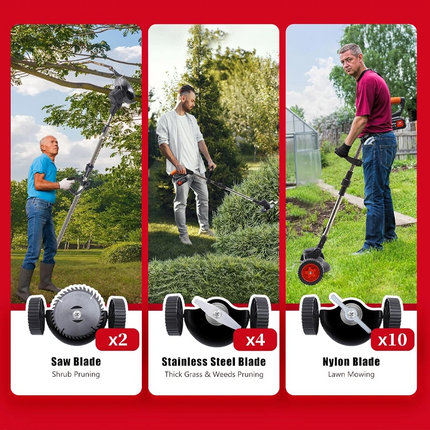 3 In 1 Cordless Grass Trimmer, Weed Eater and Edger 3