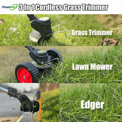 3 In 1 Cordless Grass Trimmer, Weed Eater and Edger 4