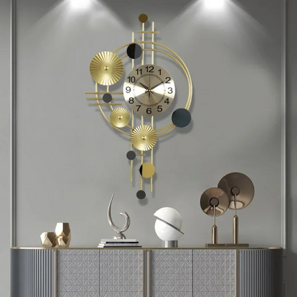 Wall Clock – Modern Metal Design with Silent Movement & Elegant Decorative Appeal