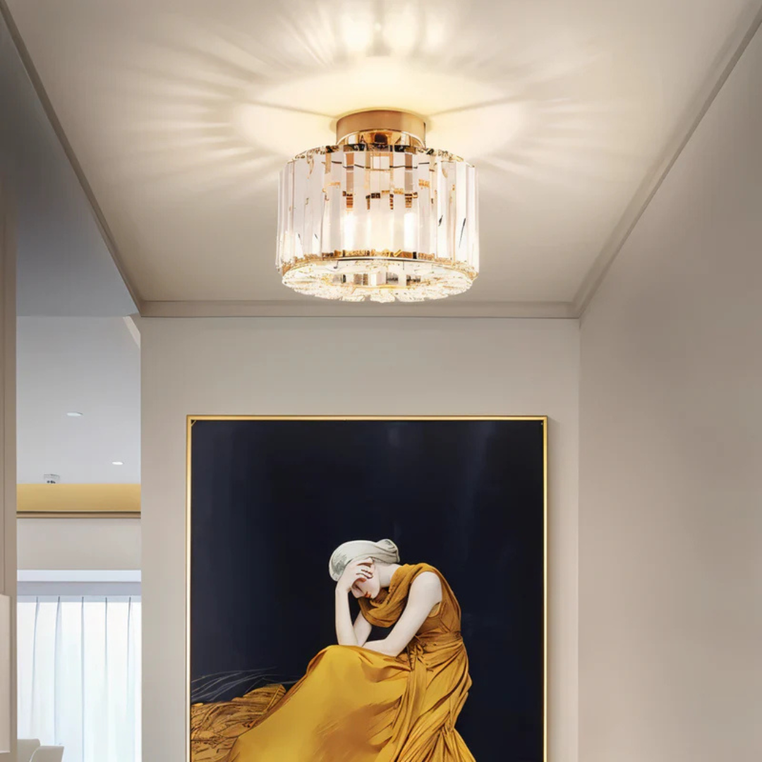 CrystLuxe – Krystallysekrone med Strålende LED-belysning