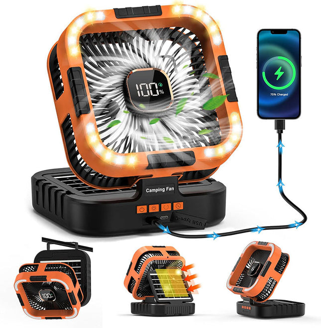 3 in 1 Solar Camping Fan 0