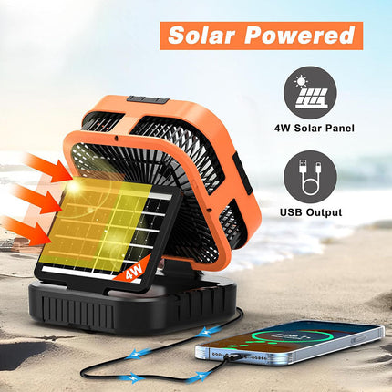 3 in 1 Solar Camping Fan 2