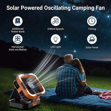 3 in 1 Solar Camping Fan 3