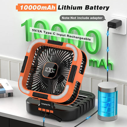 3 in 1 Solar Camping Fan 4