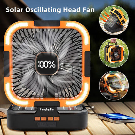 3 in 1 Solar Camping Fan 7