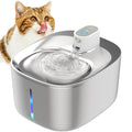 4L Cat Water Fountain with Stainless Steel Bowl, Dual Power Modes & Quiet Pump 0