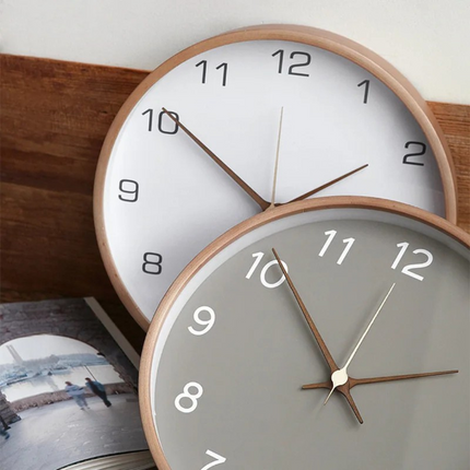 Wall Clock – Silent Quartz Movement with Modern Minimalist Design for Calm Interiors