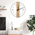 Wooden Wall Clock – Silent Quartz Movement & Elegant Decorative Design for Any Room