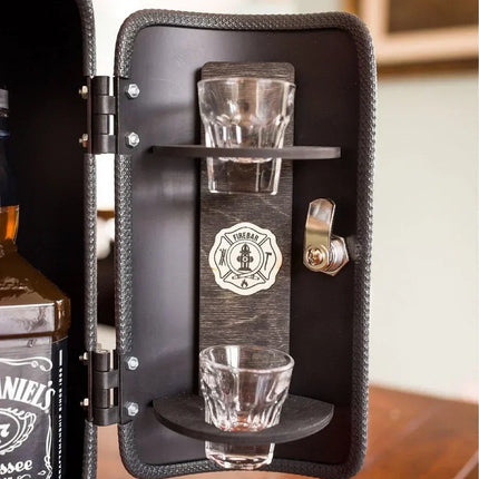 Hidden Mini Bar – Stylish Concealed Storage with Unique Fire Extinguisher Design