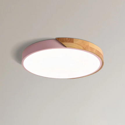 LED Ceiling Light – Scandinavian Wooden Design with Warm & Energy-Efficient Illumination