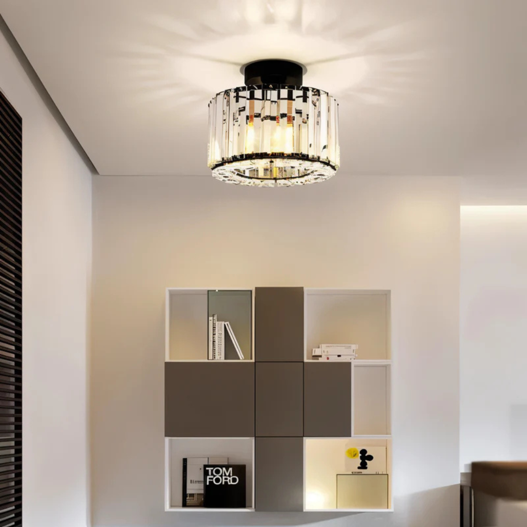 CrystLuxe – Krystallysekrone med Strålende LED-belysning
