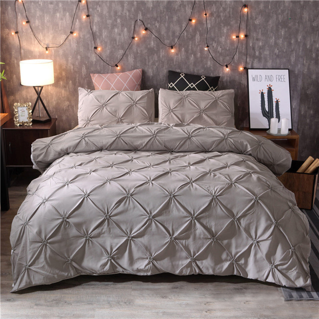 Ensemble de literie en coton doux de luxe avec confort respirant et design moderne élégant