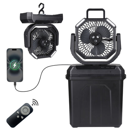 4 in 1 Mist Camping Fan with 6L Bucket 0