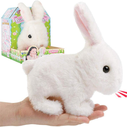 Interactive Plush Bunny – Soft Electronic Toy with Touch & Sound Response