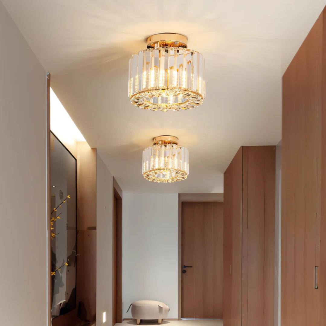 CrystLuxe – Krystallysekrone med Strålende LED-belysning