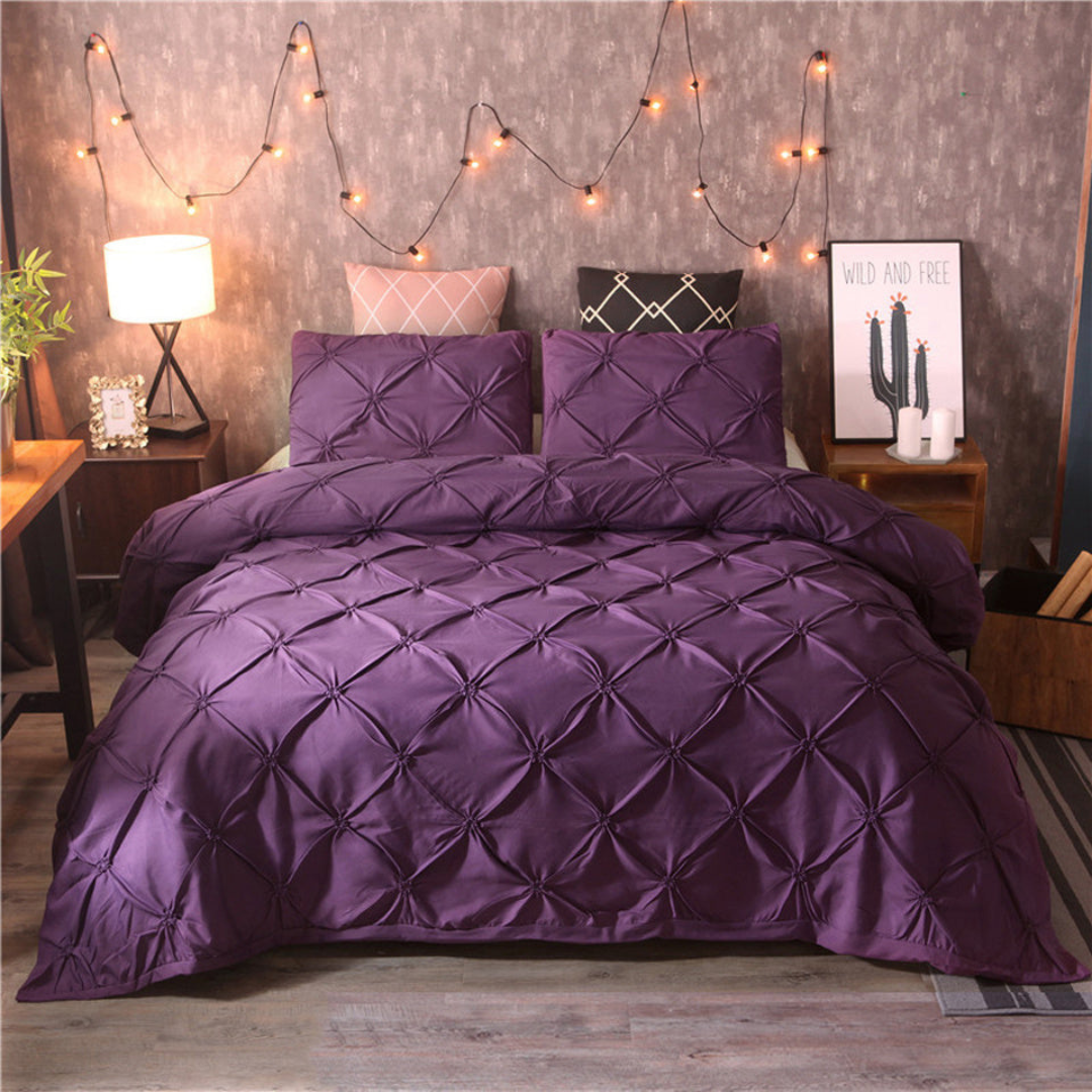 Ensemble de literie en coton doux de luxe avec confort respirant et design moderne élégant