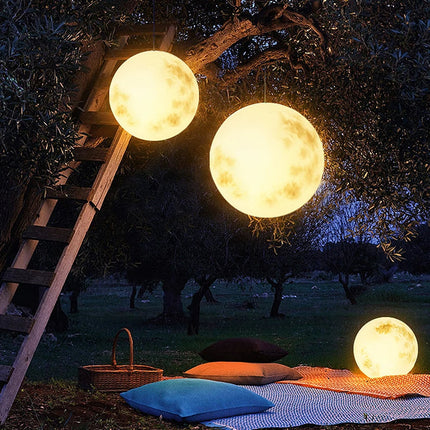 Outdoor Moon Lamp – Soft Warm LED Glow with Weather-Resistant Rechargeable Design