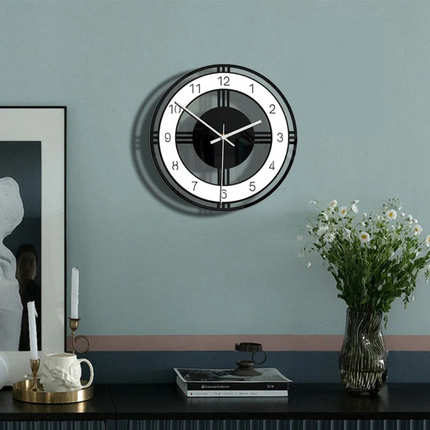 Wall Clock – Modern Minimalist Acrylic Design with Silent Quartz Movement