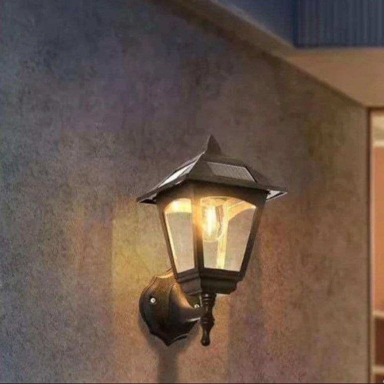 SolaraLux – Trådløs Udendørs Solcelle LED Væglampe Vandtæt Lampe