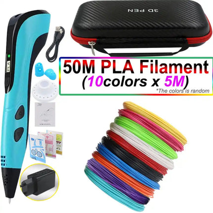 3D Printing Pen Set – Easy-Control Drawing Tool with PLA Filament & LED Display