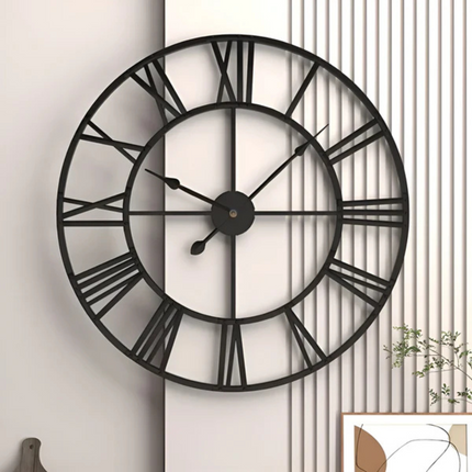 Wall Clock – Modern 3D Metal Design with Silent Quartz Movement for Stylish Interiors