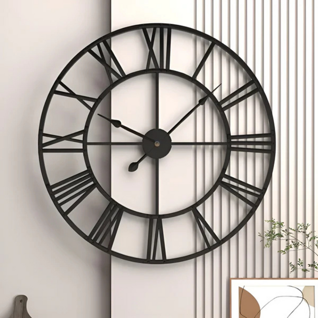 Wall Clock – Modern 3D Metal Design with Silent Quartz Movement for Stylish Interiors